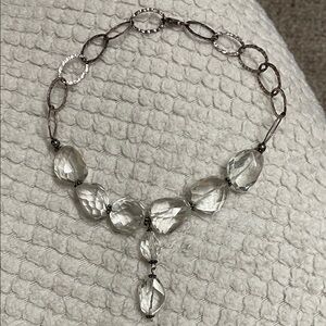 Hillberg & berk Sterling Silver and austrian Crystal Necklace
